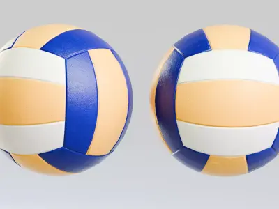 Balls Pack - Volleyball Ball Low-poly 3D model