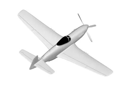 North American P-51 Mustang 3D model buy