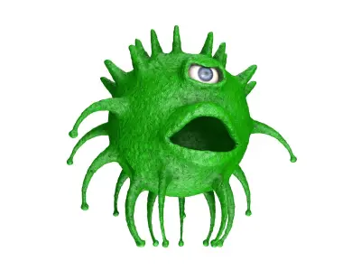 One-eyed tadpole model 3D model