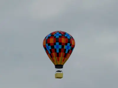 Realistic 3D Hot Air Balloon Model Games and Visualizations Free low-poly 3D model