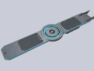 Hoverboard Low-poly 3D model