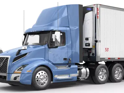 VOLVO VNL 300 With Trailer  3D model