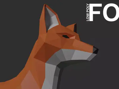 Low Poly Fox Free 3D model