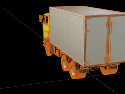 Ashok Leyland AVTR Cargo Truck 3D model