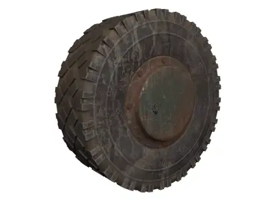 Military Wheel 3D model