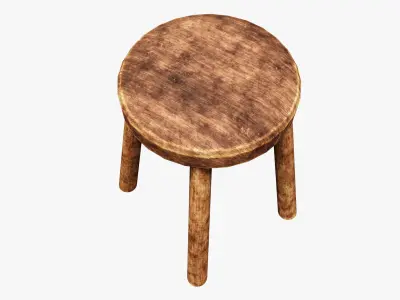 Medieval Rustic  Low-poly 3D model