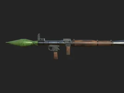 Gun RPG-7 Low-poly 3D model