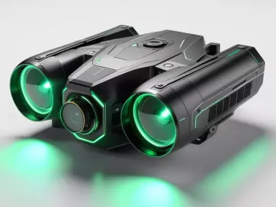 Futuristic Surveillance Drone Camera 3D model