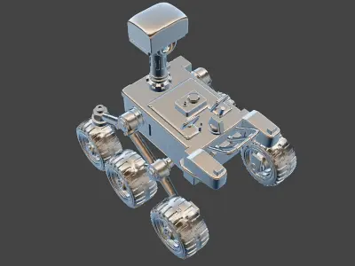 Mars Rover Robot STL 3D Printable Planetary Exploration Vehicle 3D print model
