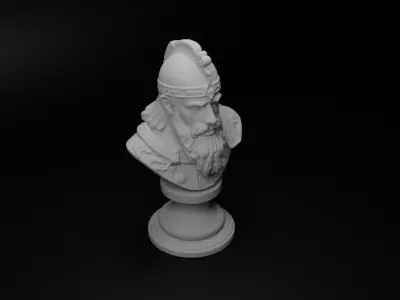 Celtic Warrior Bust Chess 3D print model purchase