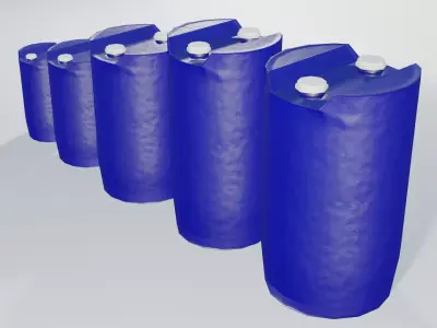 Plastic Tight Head Drum 01 Collection Low-poly 3D model