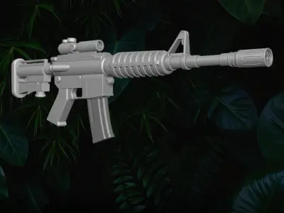 M4A4 collection 3D printable files for Action Figures 3D print model