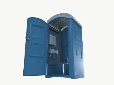 Portable Toilet 3D model get