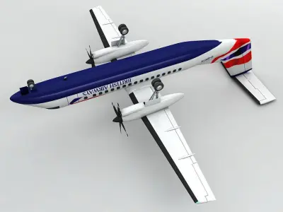 Dash 8-300 Airliner British Airways M 3D model