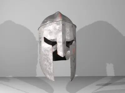 Spartan Helmet Free low-poly 3D model