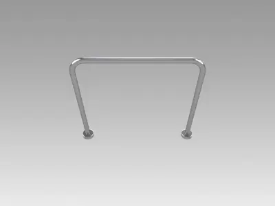 Pipe fencing 3D model