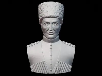 Hetman Pavlo Skoropadskyi Bust 3D print model