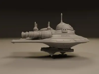spaceship 3D print model