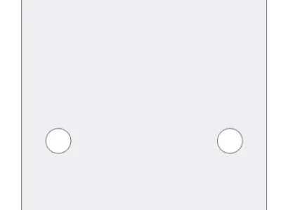 Universal Photoelectric Sensor Bracket - Flat Type M2-5 3D model