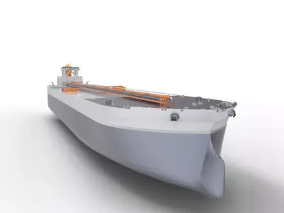 Tanker Ship 3D model