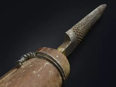 Old rasp Low-poly 3D model