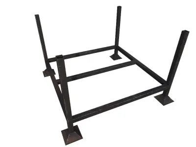 Stillage storage Low-poly 3D model Low-poly 3D model Low-poly 3D model
