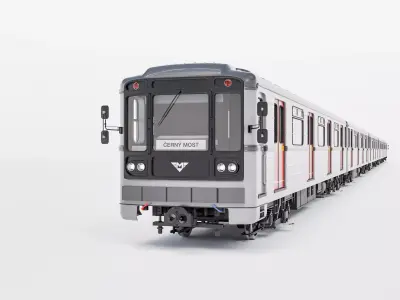 81-71 Prague metro train set - Metro Praha 3D model