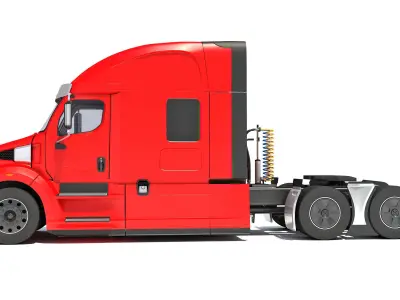 Generic Semi Truck 3D model 4