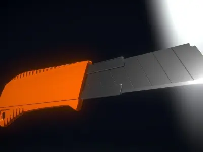Box Cutter Highpoly Version  3D model