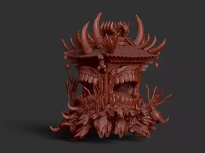 Malevolent Shrine  Jujutsu Kaisen sculpt 3D model