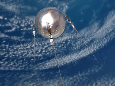 The first Soviet satellite 3D model
