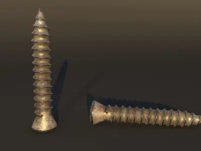 Screw 3d model Free 3D model
