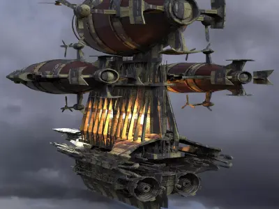 Royal Drake Cathedral Ship 4 3D model