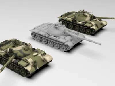 TANK  T-62   3D model