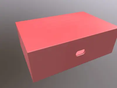 Packaging Red Box 3D model