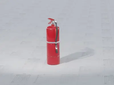 Fire Extinguisher Low-poly 3D model order