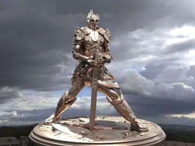Angel Warrior Sculpture 3D model