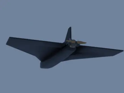 Russian UAV Gerbera Low-Poly Free low-poly 3D model