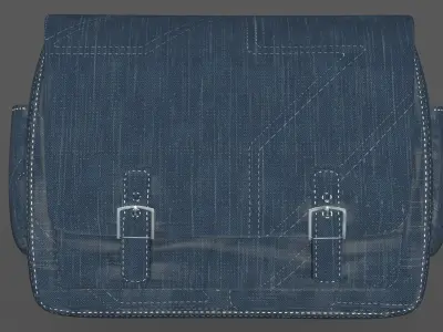 Cargo Bag Low-poly 3D model