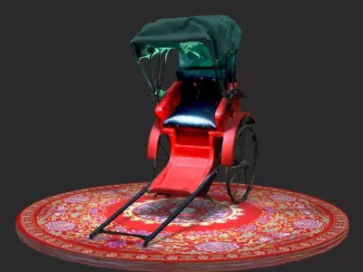 Chinese rickshaw   3D model order