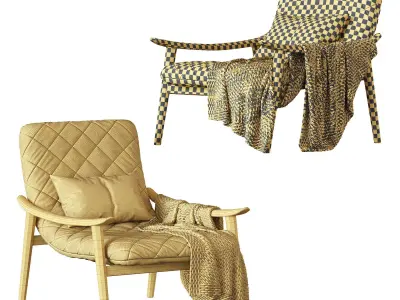 Fynn Saddle Armchair from Minotti 3D model