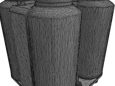 SciFi Energy Module Power Pack Low-poly 3D model