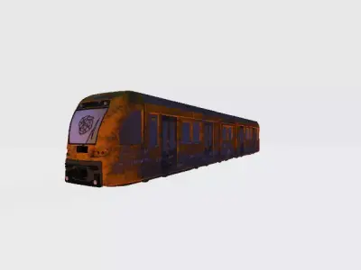Apocalyptic Tram 1372 3D model