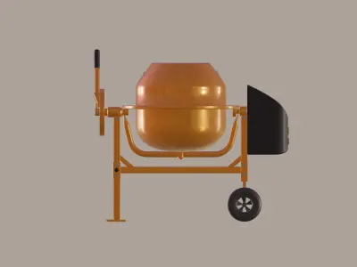 Mini Concrete Mixer 3D model