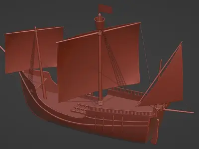 Caravel - La Pinta - Carabela La pinta 3D model
