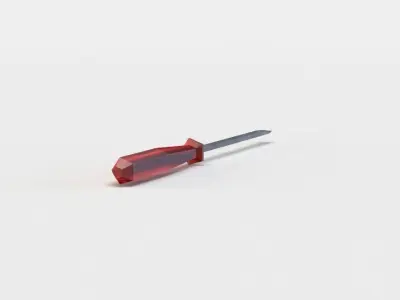 Screwdriver Low-poly 3D model 55