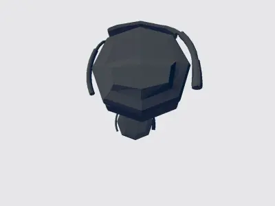 Audio Headset Low-poly 3D model