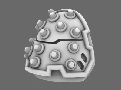 Space Knights V4 Savage Studded Shoulder Pads Type D 3D print model