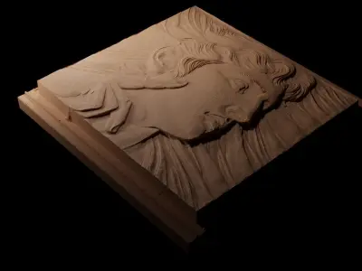 statue CNC 3d Print High Relief Sand Casting 3D print model