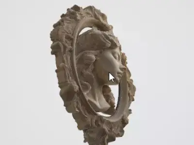 Decorative Wall Sculpture 3D Model 3D model